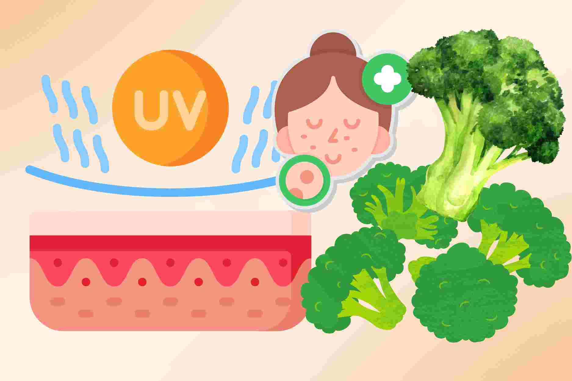 Secrets to help skin resist UV rays, reduce dark spots from broccoli smoothie