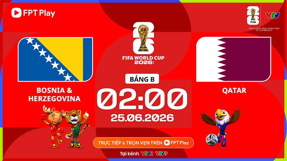 Bosnia & Herzegovina vs Qatar face off in the final round of Group B World Cup 2026. Photo: FPT Play