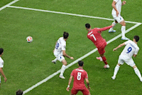 Cristiano Ronaldo's opening goal against Uzbekistan
