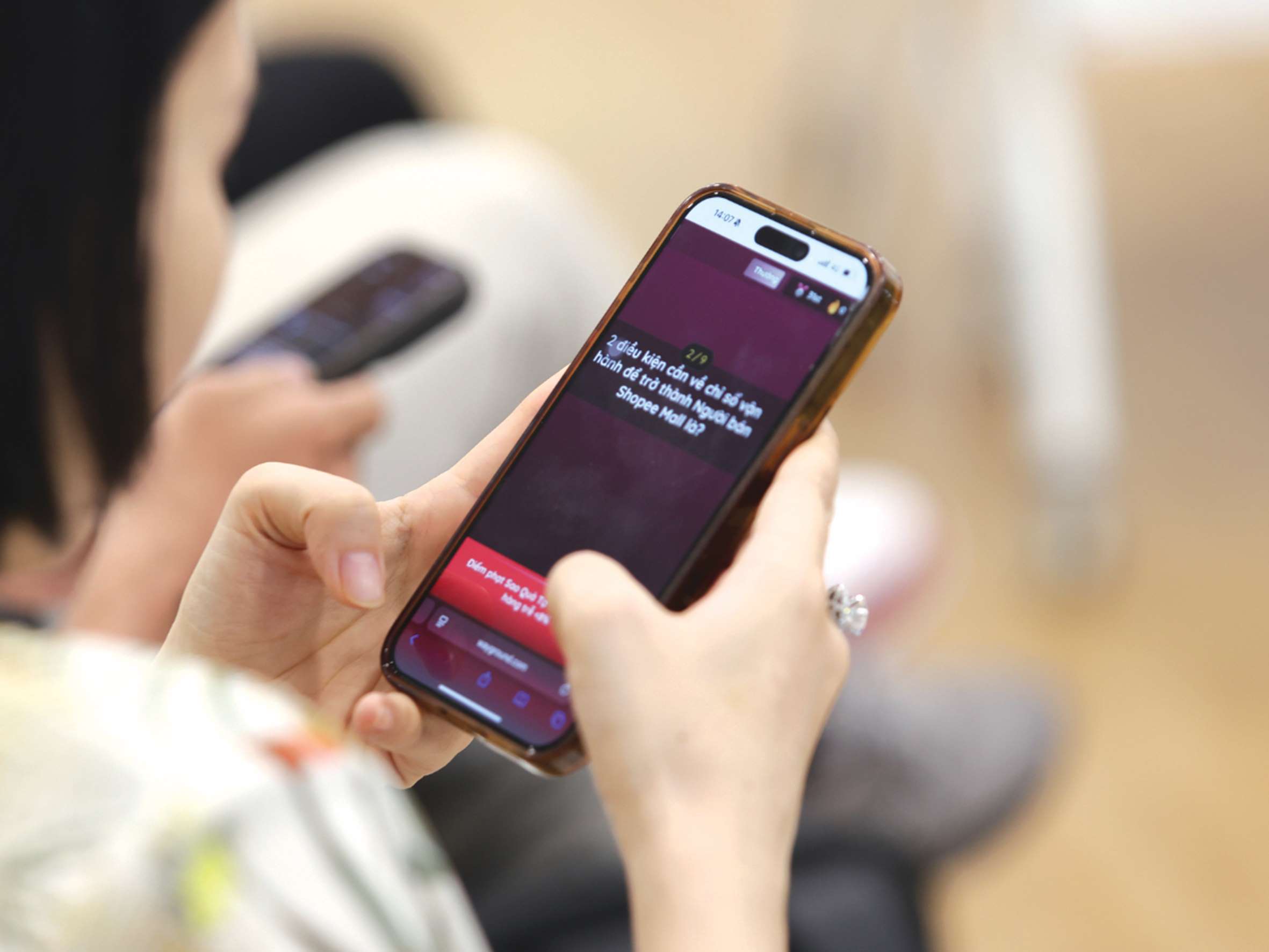 Sellers are also allowed to participate in interactive activities to better remember the shared information and knowledge. Photo: SHOPEE