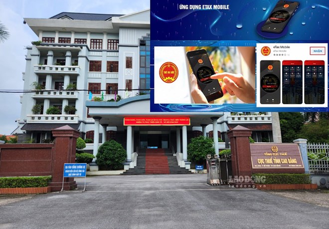 Head office of Cao Bang Provincial Tax Department. Photo: Tan Van
