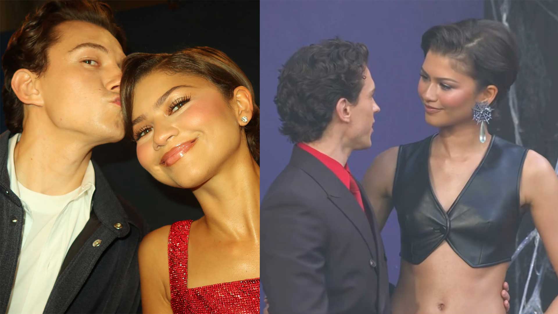 Zendaya affectionately with Tom Holland after confirming marriage. Photo cut from video