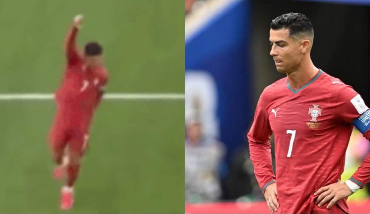 Ronaldo's turning moment was widely shared. Photo: Xinhua/cut from video