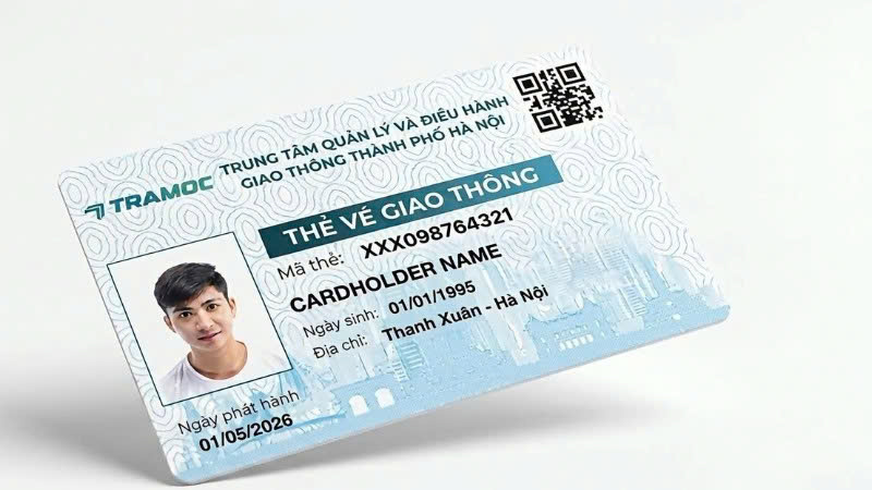 하노이는 현금 없이 대중교통을 이용할 수 있는 연동 전자 티켓을 운영합니다. 사진: Tramoc