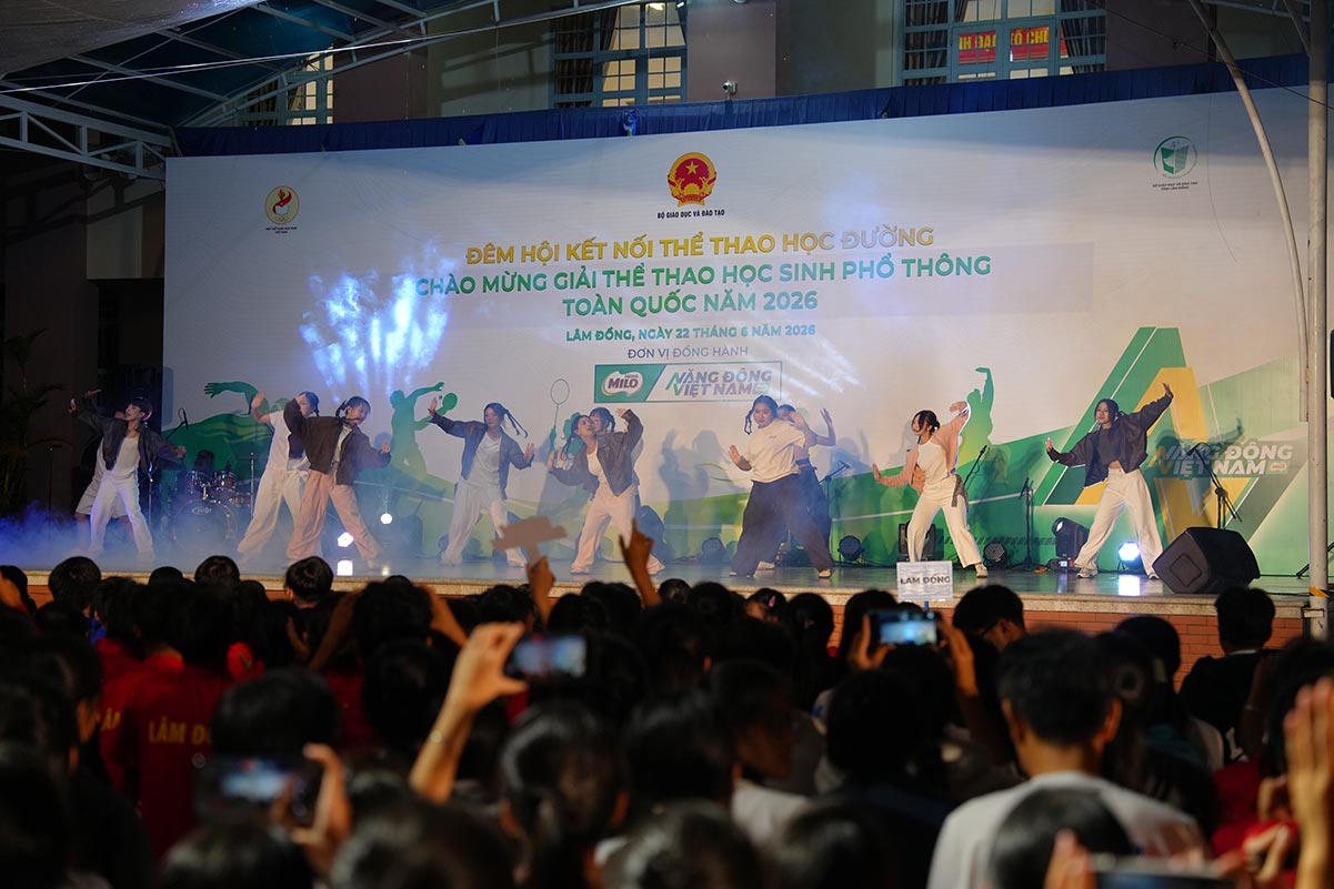Hình ảnh tại đêm hội Gala chào mừng Giải Thể thao học sinh Phổ thông Toàn quốc. Ảnh: Nestlé