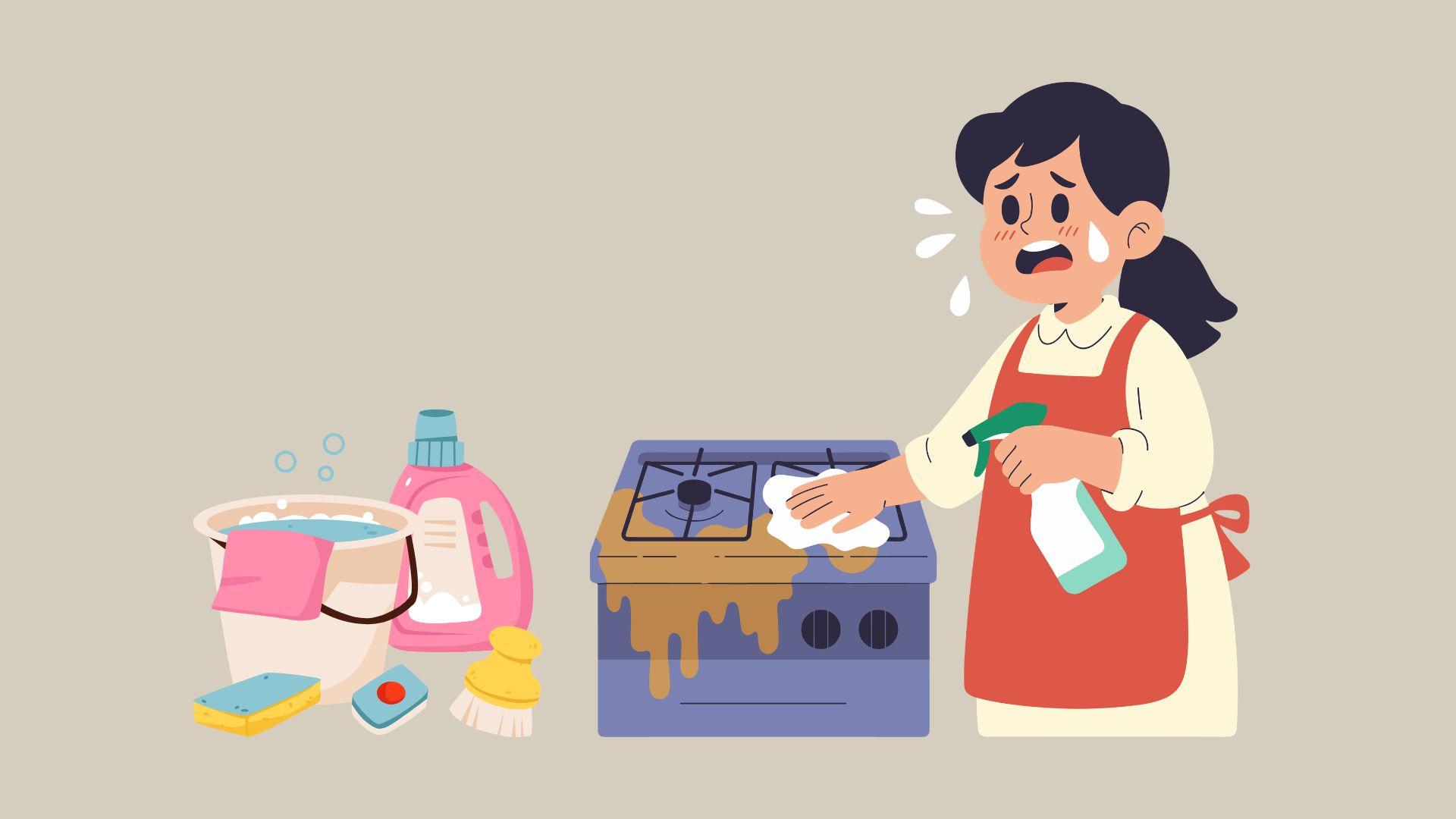 How to clean the kitchen super quickly with safe ingredients. Graphic photo: Hoang Loc