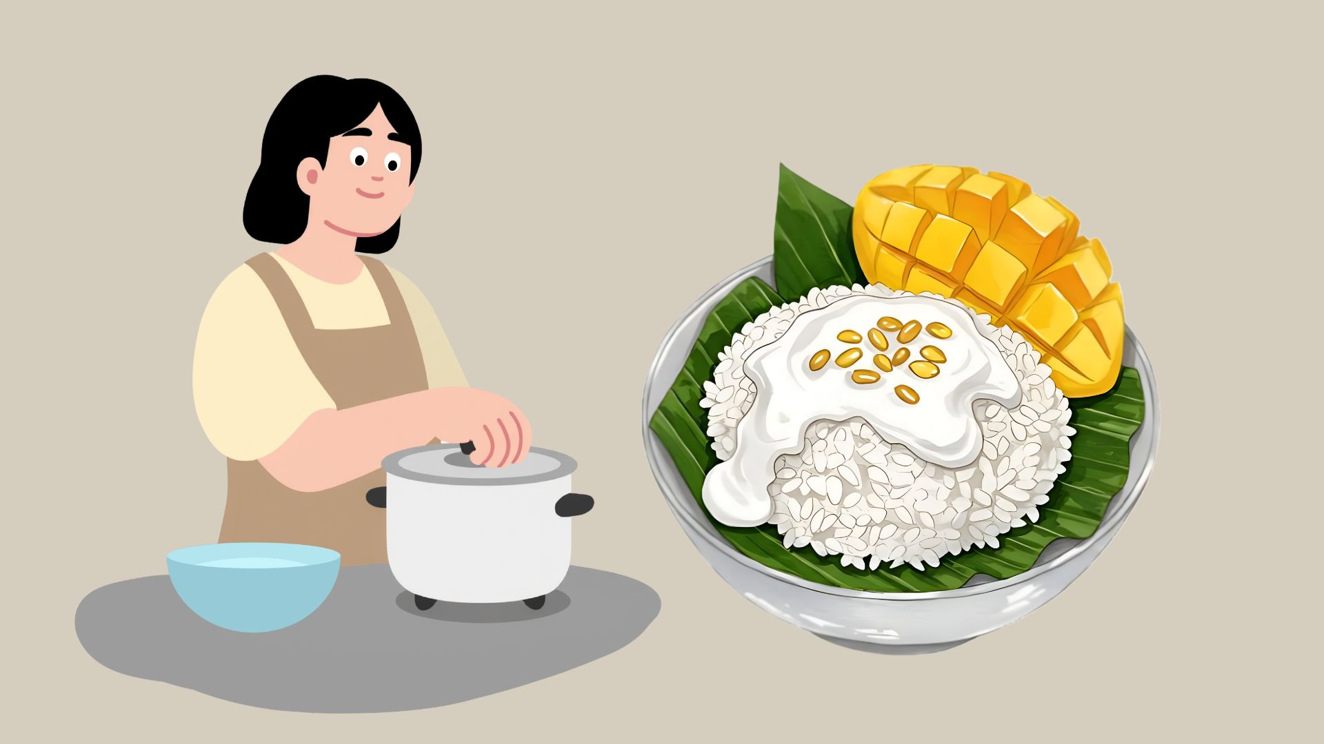 Secrets to cooking soft sticky rice. Graphic photo: Hoang Loc