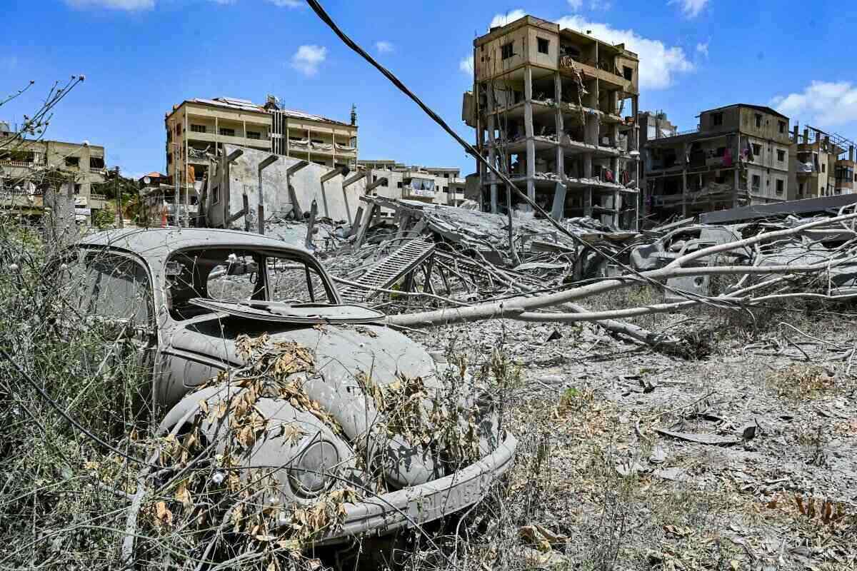 Consequences of an Israeli attack on southern Lebanon. Photo: AFP