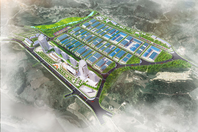 Perspective of Ban Qua Industrial Park. Photo: Lao Cai Information Portal