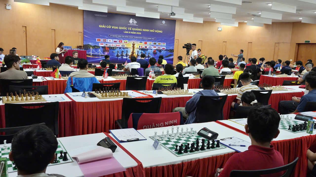 The 3rd Quang Ninh International Chess Tournament - 2026 takes place from June 23 to July 7, 2026 at Quang Ninh Planning, Fair and Exhibition Palace. Photo: Nguyen Hung