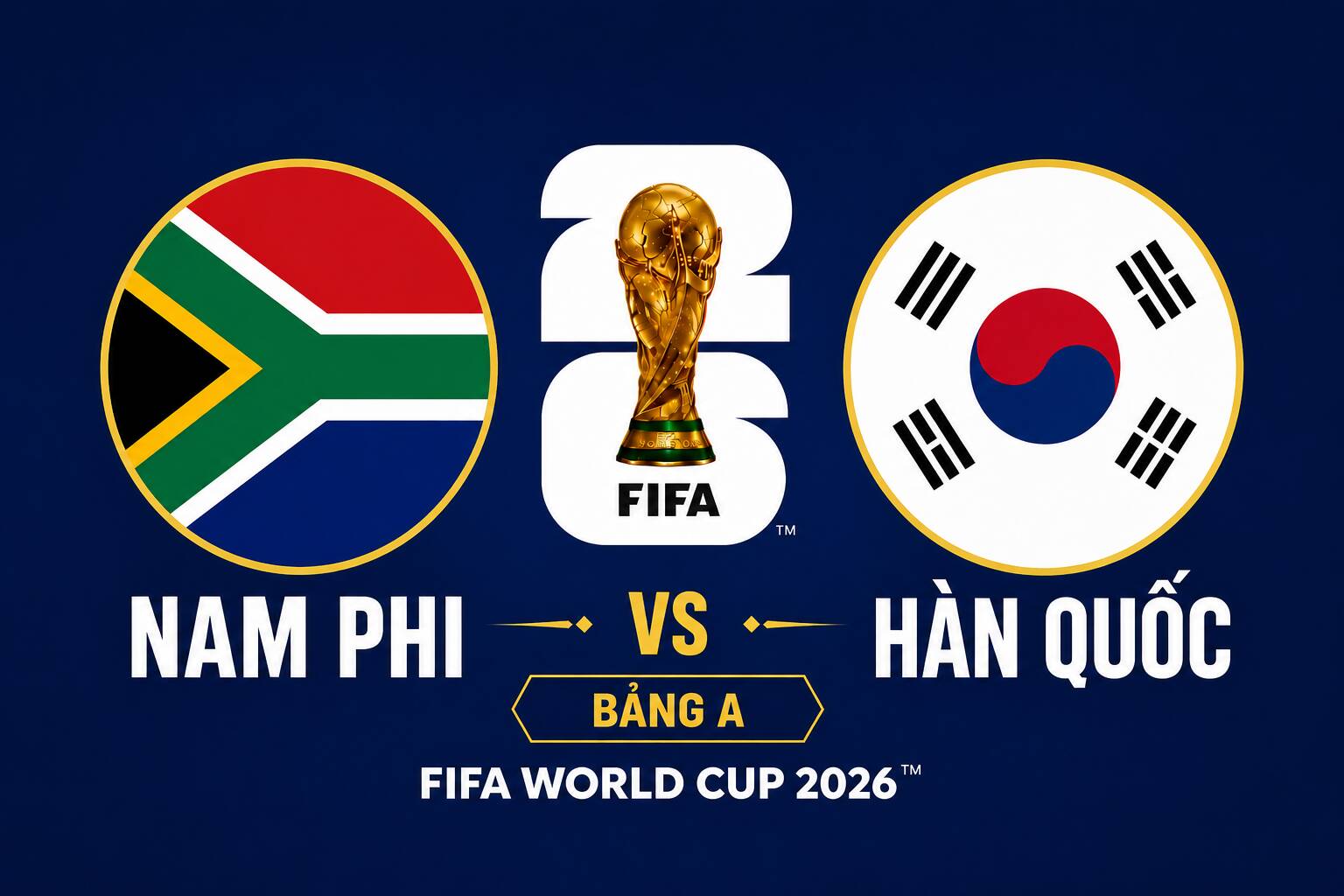 Predict the number of South Africa vs South Korea at World Cup 2026. Graphics: Dieu Anh