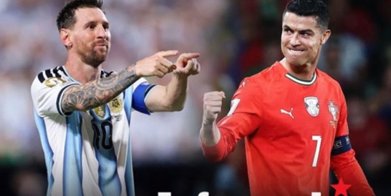 Ronaldo và Messi. Đồ họa: Dương Anh