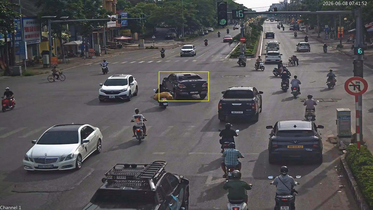 The car owner was fined in Bac Ninh. Photo: Bac Ninh Traffic Police