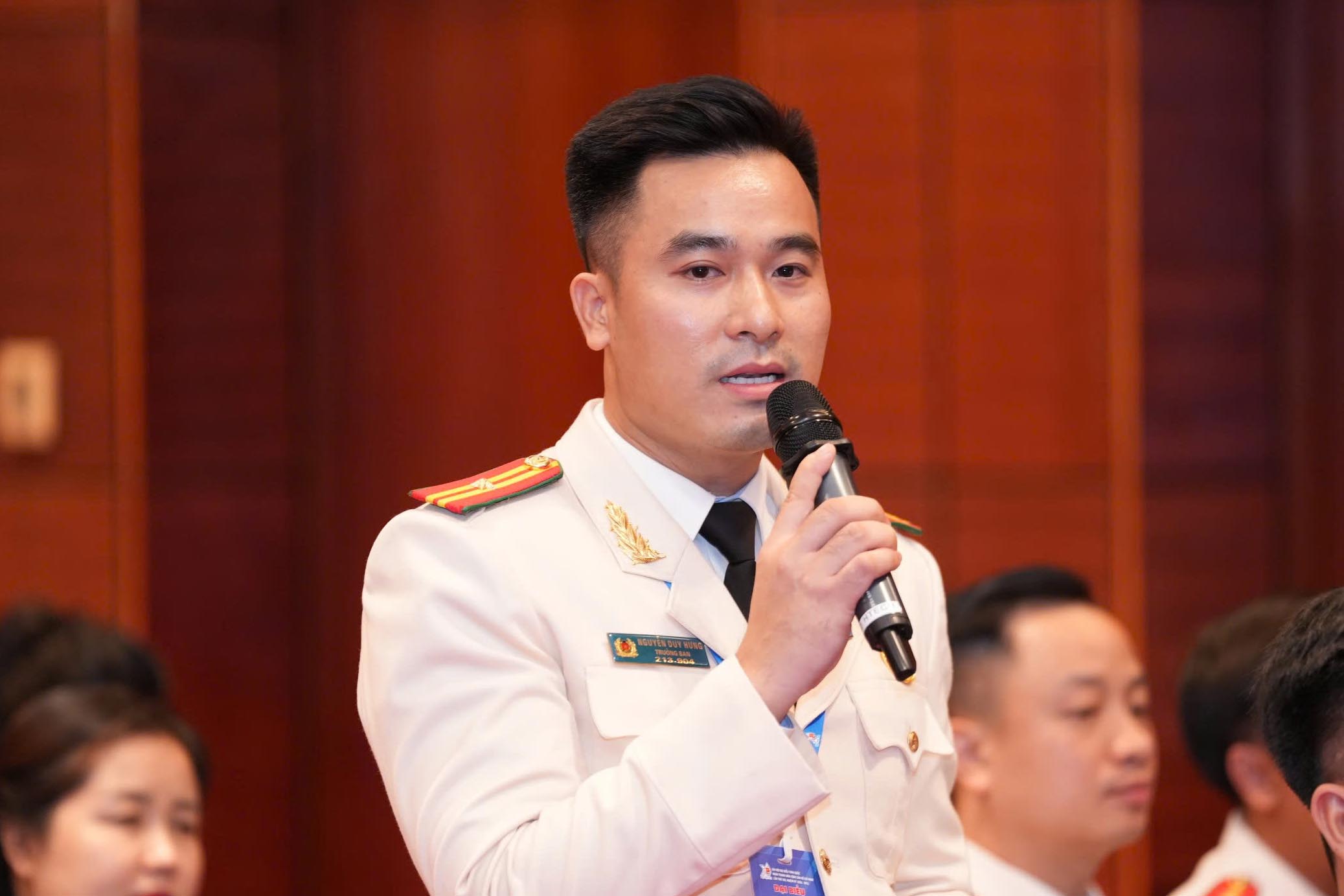 Mayor Nguyen Duy Hung - Jefe del Comité de la Juventud de la Policía Provincial de Hung Yen. Foto: Song Huu