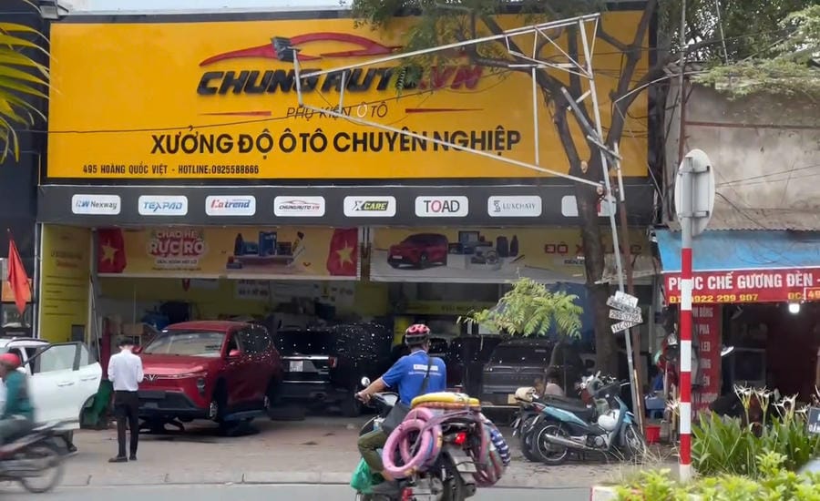 Chung Auto - one of many electric car modification workshops in Hanoi. Photo: PV Group