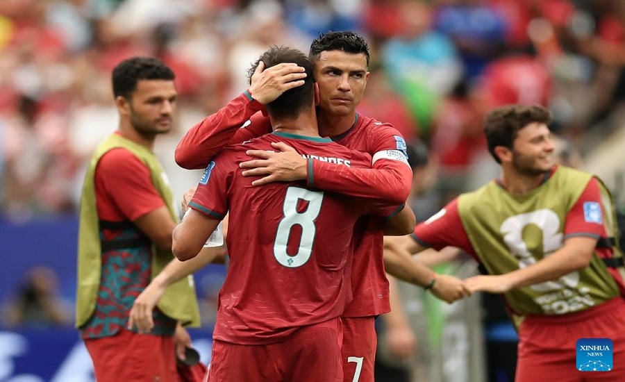 Cristiano Ronaldo and Portugal are back the way they want. Photo: Xinhua