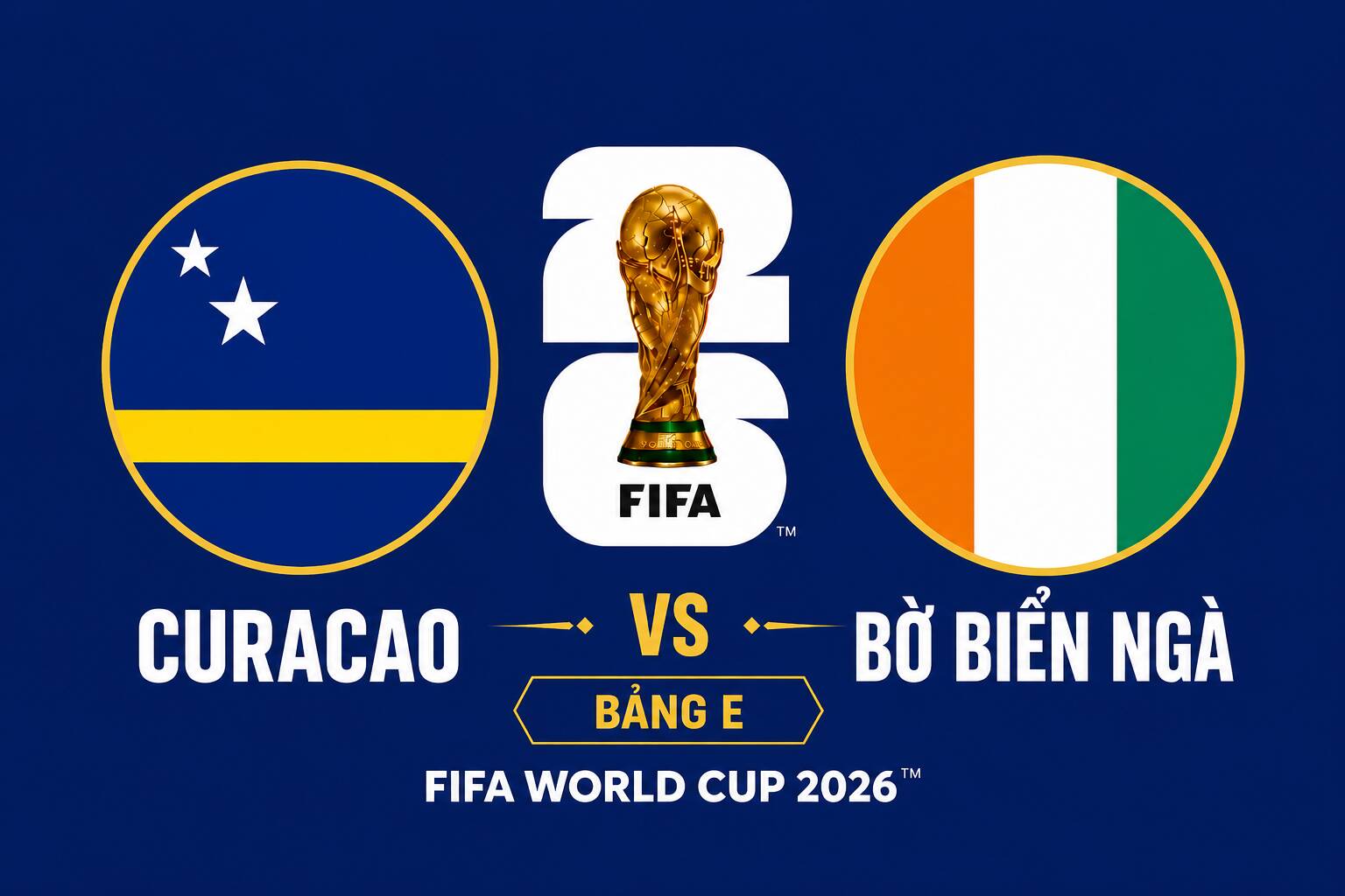 Predict the score of Curacao vs Ivory Coast at World Cup 2026. Graphics: Van An
