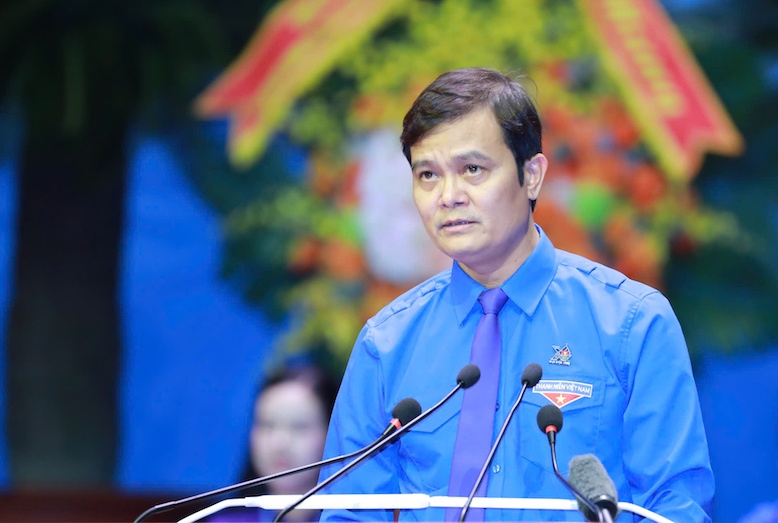 Ông Bùi Quang Huy tái đắc cử Bí thư thứ nhất Trung ương Đoàn Thanh niên Cộng sản Hồ Chí Minh. Ảnh: Hữu Chánh