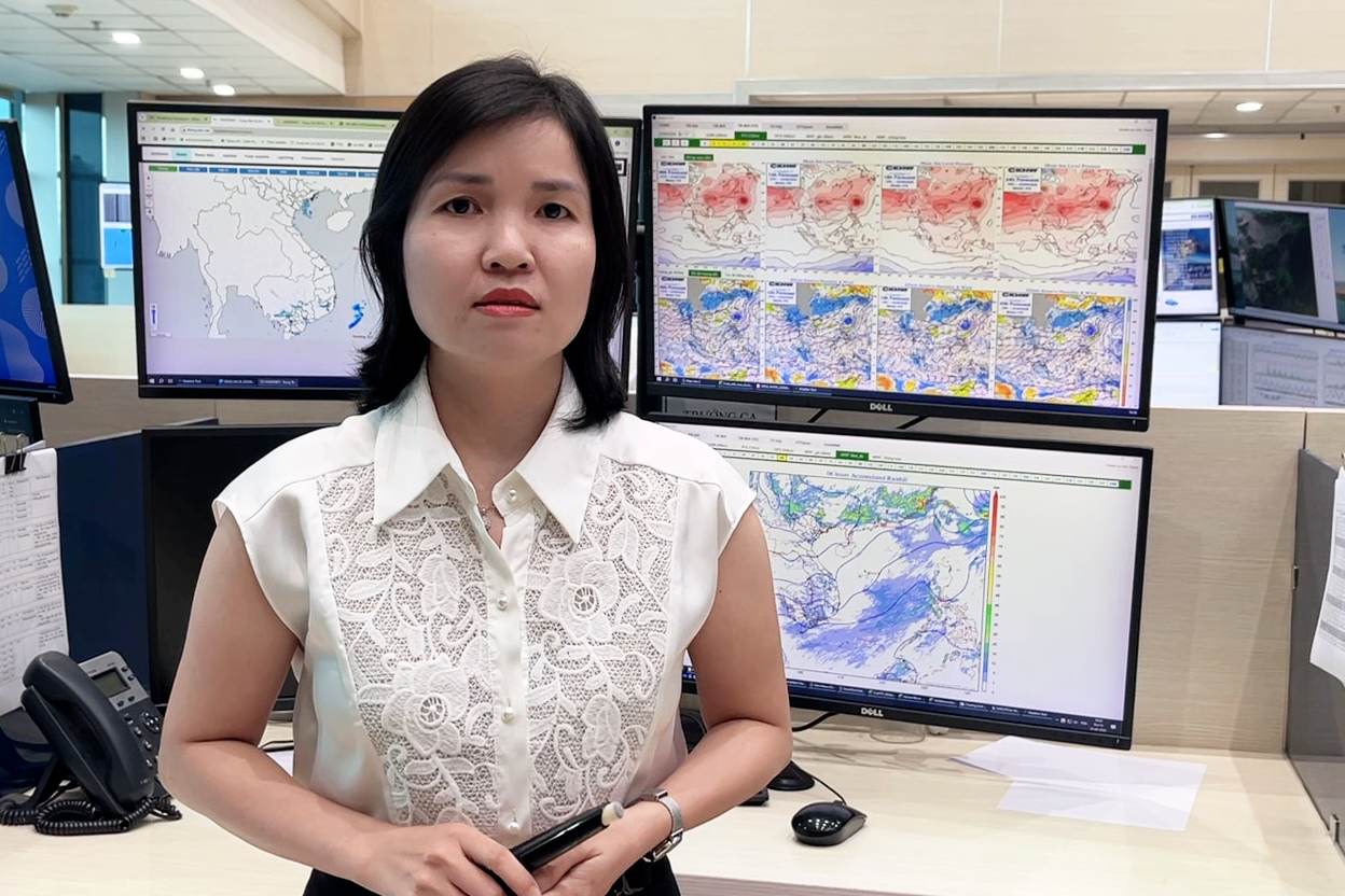 Bà Lê Thị Hồng Vân cảnh báo nắng nóng ở Trung Bộ còn kéo dài nhiều ngày. 