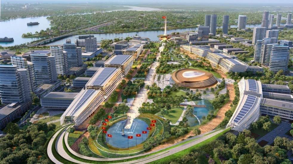 Una perspectiva del Centro Político - Administrativo de la ciudad de Dong Nai. Foto: Departamento de Construcción