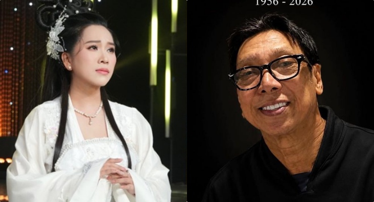 Singer Hong Phuong and Mr. Charles Nguyen. Photo: Artist provided.