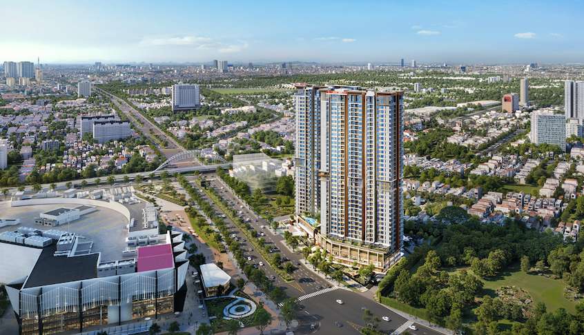 Ambience tọa lạc tại vị trí đắc địa, đối diện Aeon Mall Hải Phòng. Ảnh: CĐT
