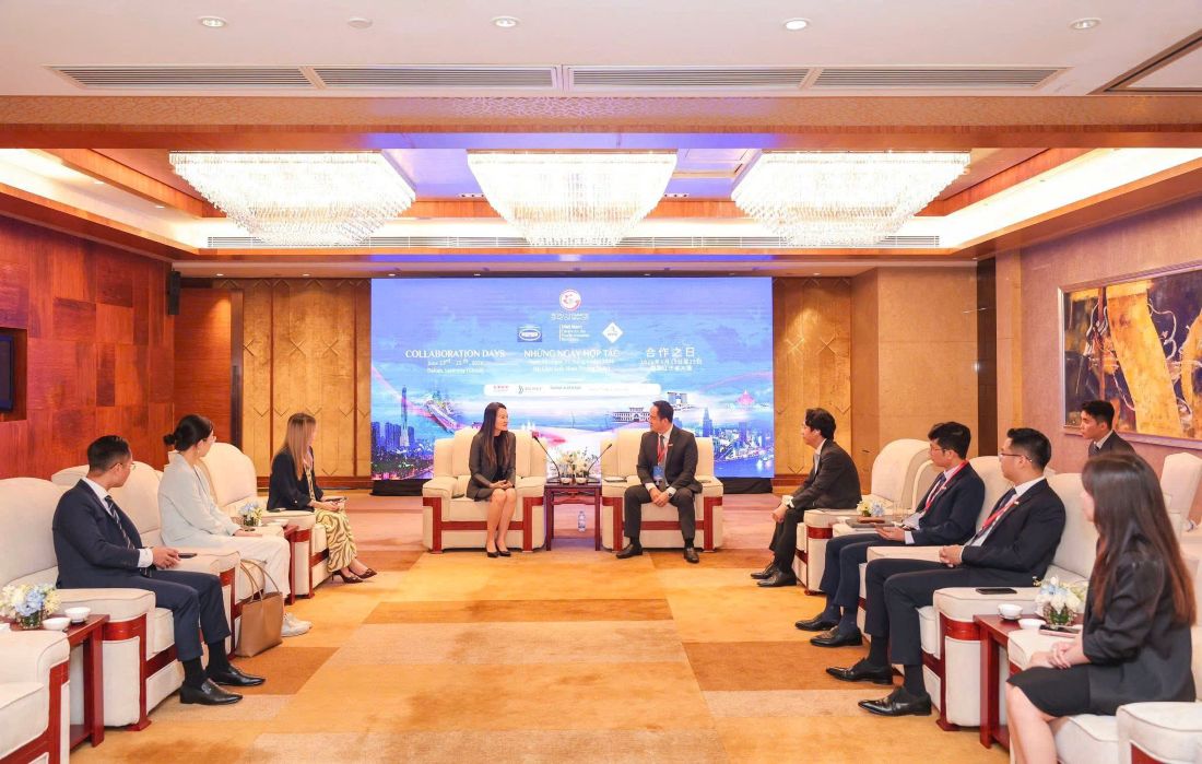 Ban Lãnh đạo Nam A Bank đã có buổi trao đổi làm việc với đại diện Tập đoàn Ant Group (sáng ngày 24.6). Ảnh: Nam A Bank