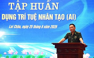Bộ đội Biên phòng Lai Châu tập huấn ứng dụng AI cho 120 cán bộ