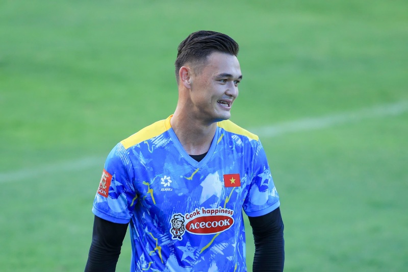 Goalkeeper Patrik Le Giang is expected to start for the Vietnam team. Photo: Minh Dan