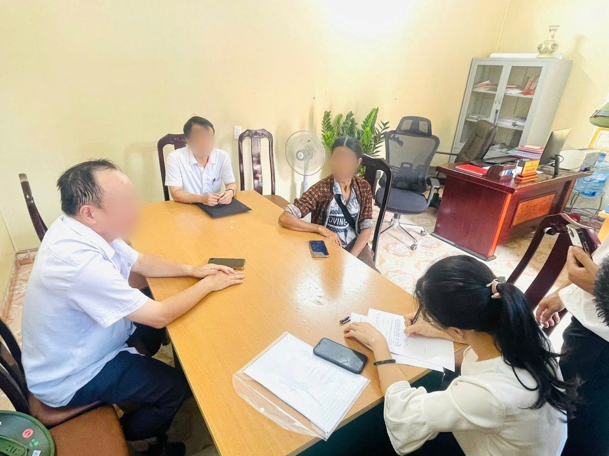 An Phong Ward handles violations of construction order on agricultural land. Photo: An Phong Ward e-Portal