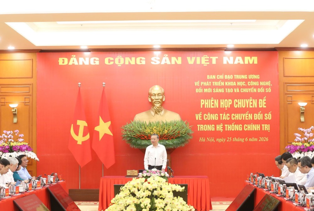 Tổng Bí thư, Chủ tịch nước Tô Lâm chủ trì phiên họp. Ảnh: Hiền Hòa  