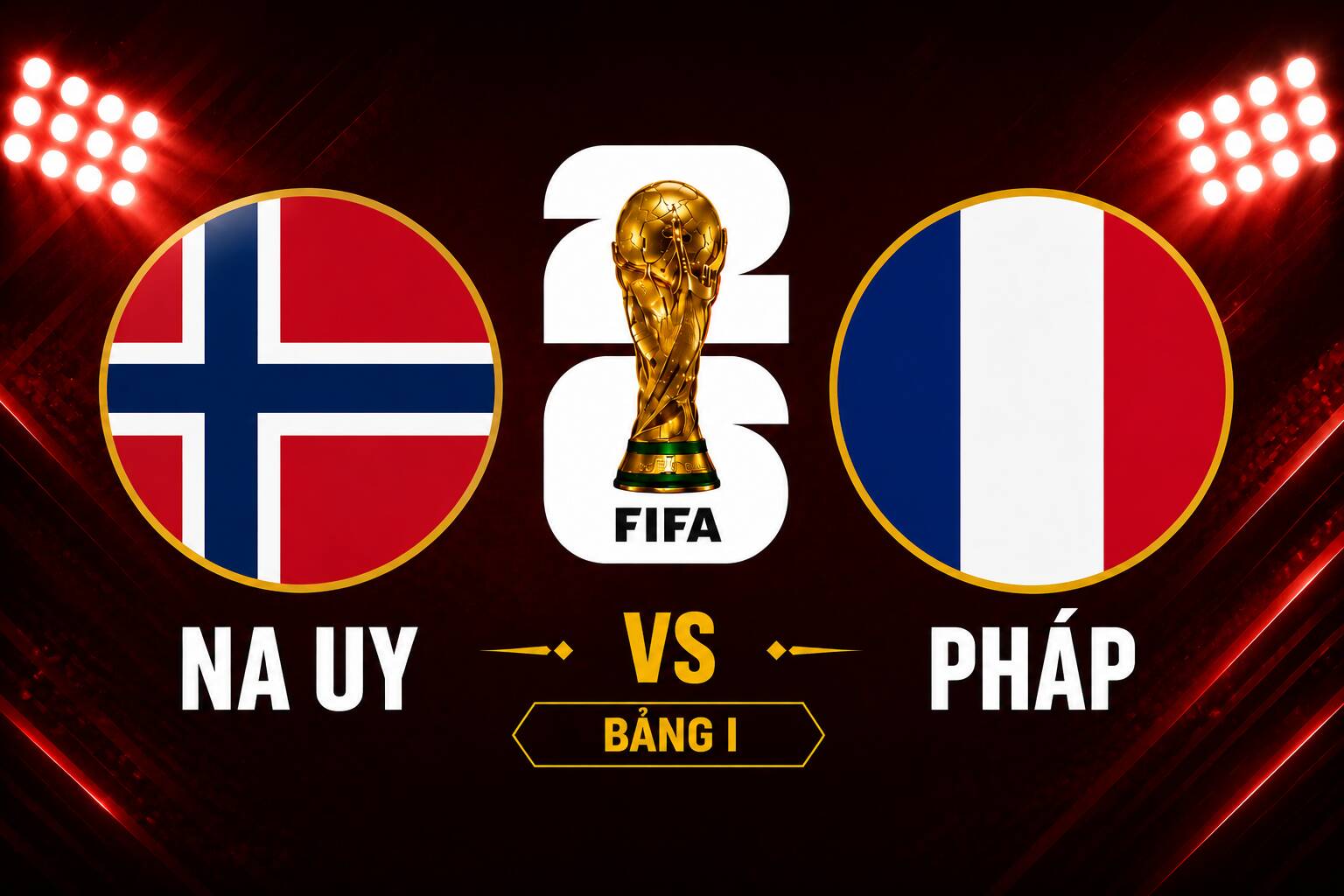 Predicción del marcador Noruega vs Francia en la Copa Mundial de 2026. Gráfico: Văn An