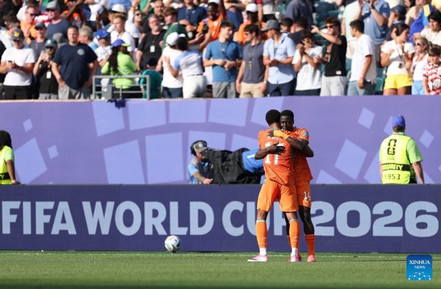 Tuyển Bờ Biển Ngà giành vé vào vòng 1/16 World Cup 2026. Ảnh: Xinhua