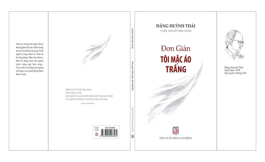 Cover of the book "Simply I Wear White Dress" by author Dang Huynh Thai. Photo: Publishing House