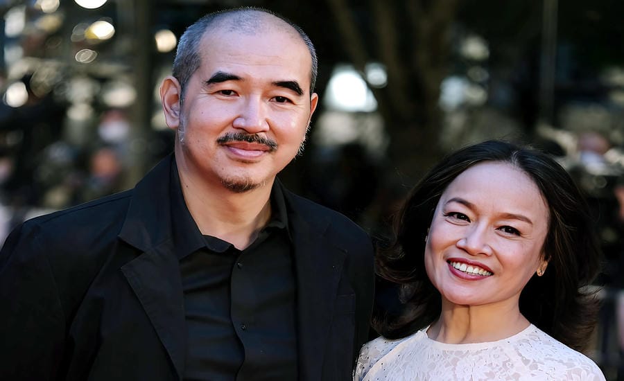 Actress Tu Oanh and her husband - director Bui Thac Chuyen. Photo: Character provided