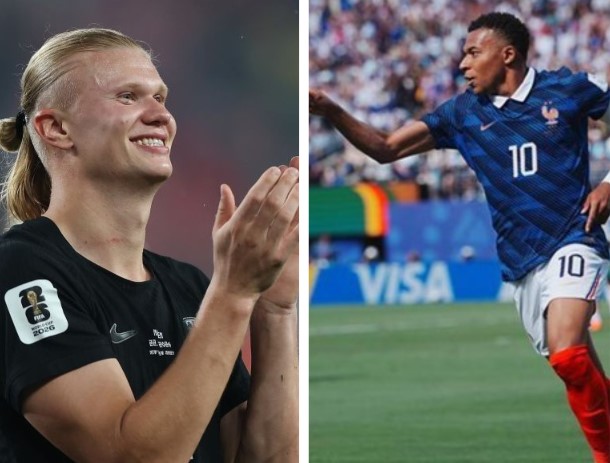 Trận cầu tâm điểm Na Uy vs Pháp tại World Cup 2026 hứa hẹn là màn so tài đỉnh cao giữa hai siêu sao Erling Haaland và Kylian Mbappe. Ảnh: Xinhua