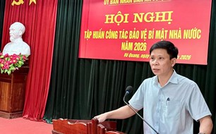 Cán bộ xã Vũ Quang được tập huấn công tác bảo vệ bí mật nhà nước