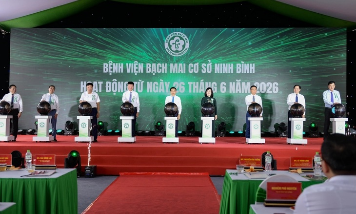 Bệnh viện Bạch Mai cơ sở 2 ở Ninh Bình chính thức đi vào hoạt động từ ngày 26.6. Ảnh: Tô Thế
