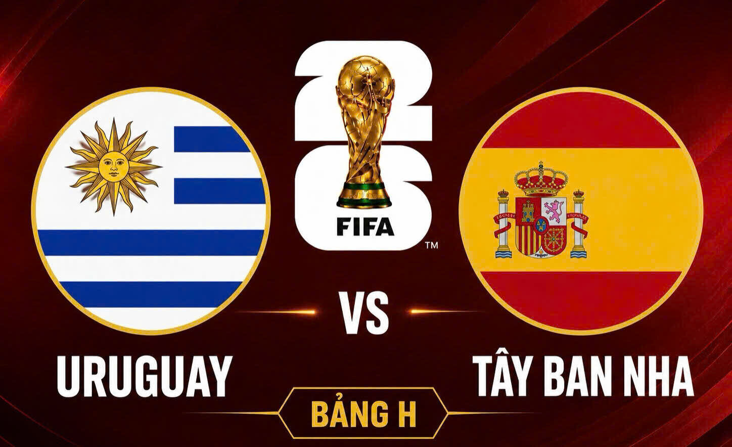 Predict the score of Uruguay vs Spain at World Cup 2026. Graphics: Dieu Anh