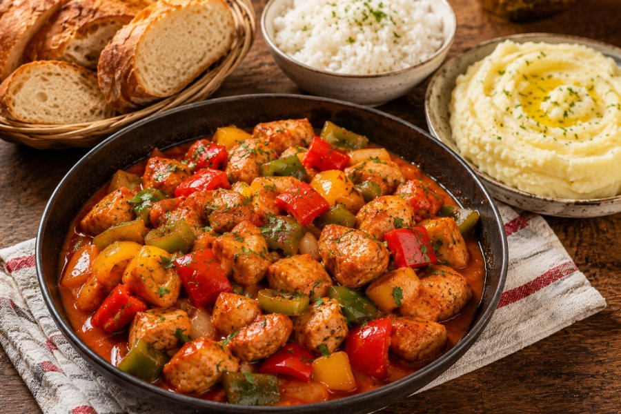 bell pepper stir-fried chicken