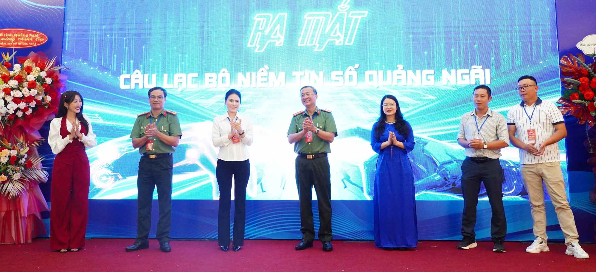 Ra mắt Câu lạc bộ Niềm tin số Quảng Ngãi. Ảnh: Bảo Hòa