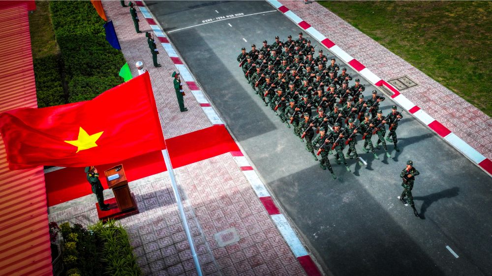Lực lượng vũ trang tỉnh nâng cao chất lượng huấn luyện, khả năng sẵn sàng chiến đấu. Ảnh: Phương Vũ