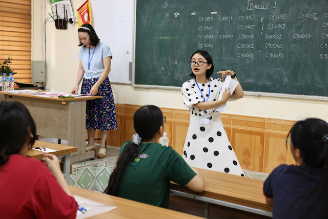 Candidates taking the 10th grade entrance exam to the University of Pedagogy Specialized High School in 2026. Photo: School provided