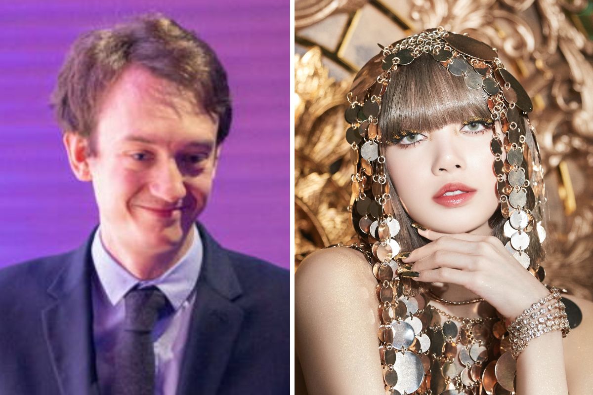 LVMH young master Frédéric Arnault and Lisa (Blackpink). Photo: cut from video