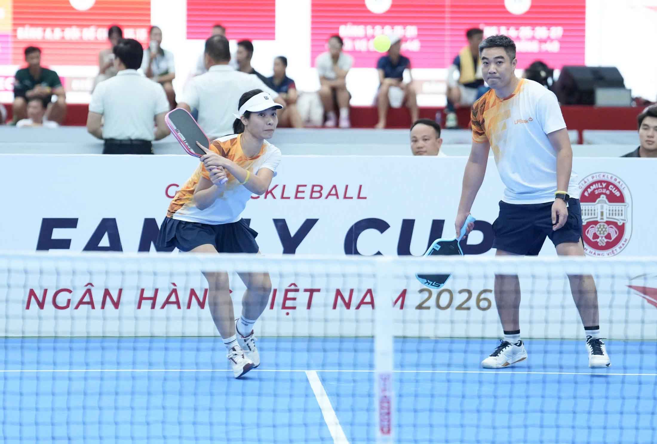 Athletes competing at the 2026 Vietnam Bank Pickleball Family Cup. Photo: Huu Chanh