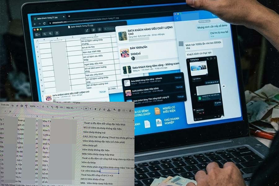 Personal data is easily bought, sold, and exchanged on cyberspace. Photo: Group of reporters