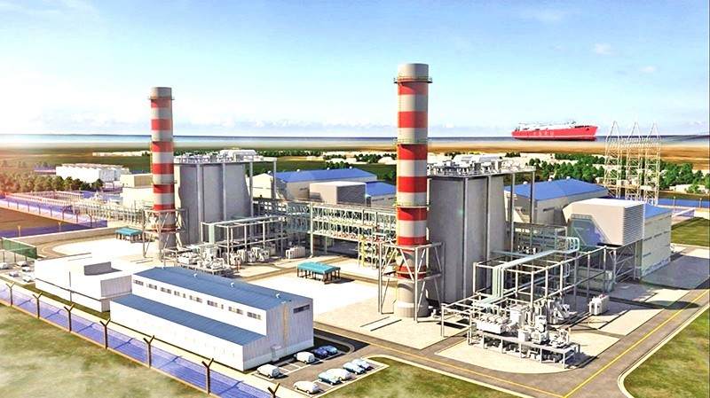 Phối cảnh Dự án điên khí LNG tỉ đô tại Bạc Liêu, nay là tỉnh Cà Mau. Ảnh: Nhật Hồ.