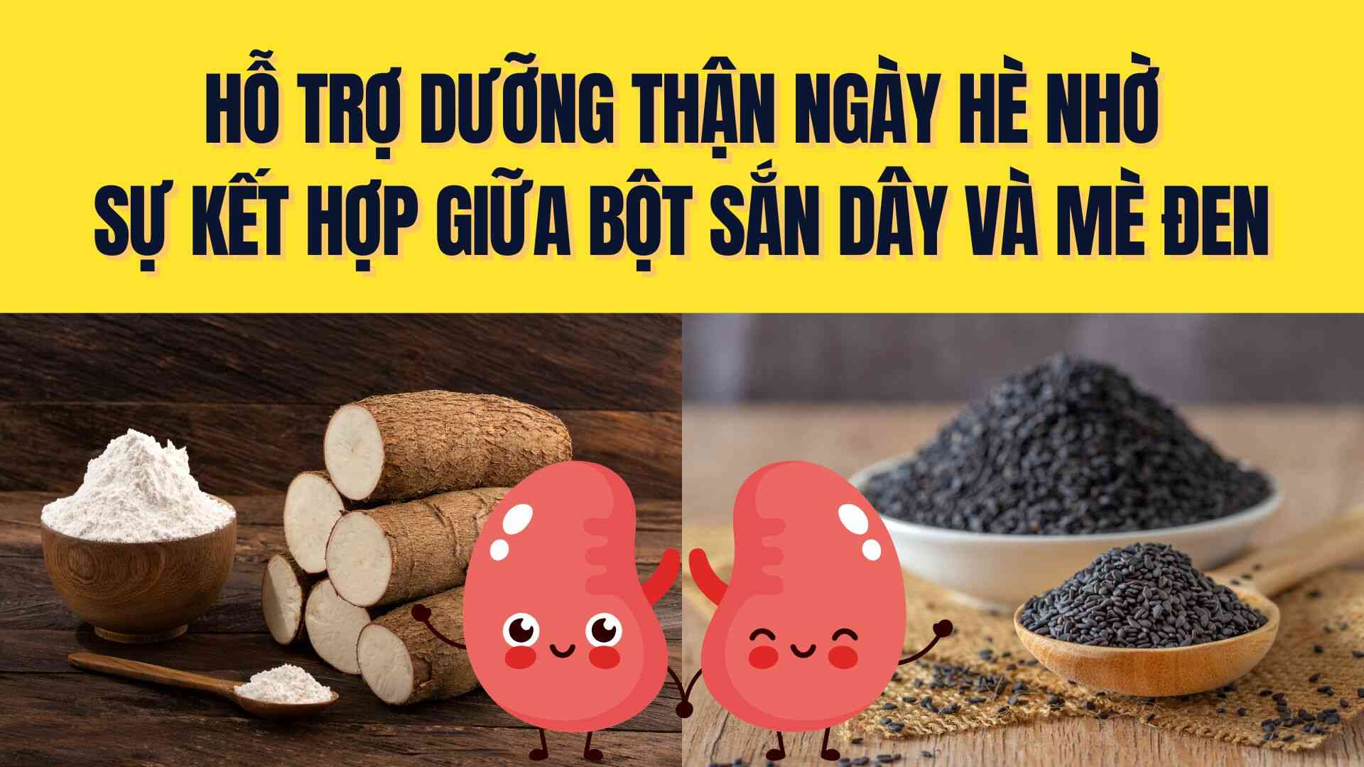 Supports kidney nourishment in the summer thanks to the combination of kudzu root powder and black sesame. Graphics: Tra My