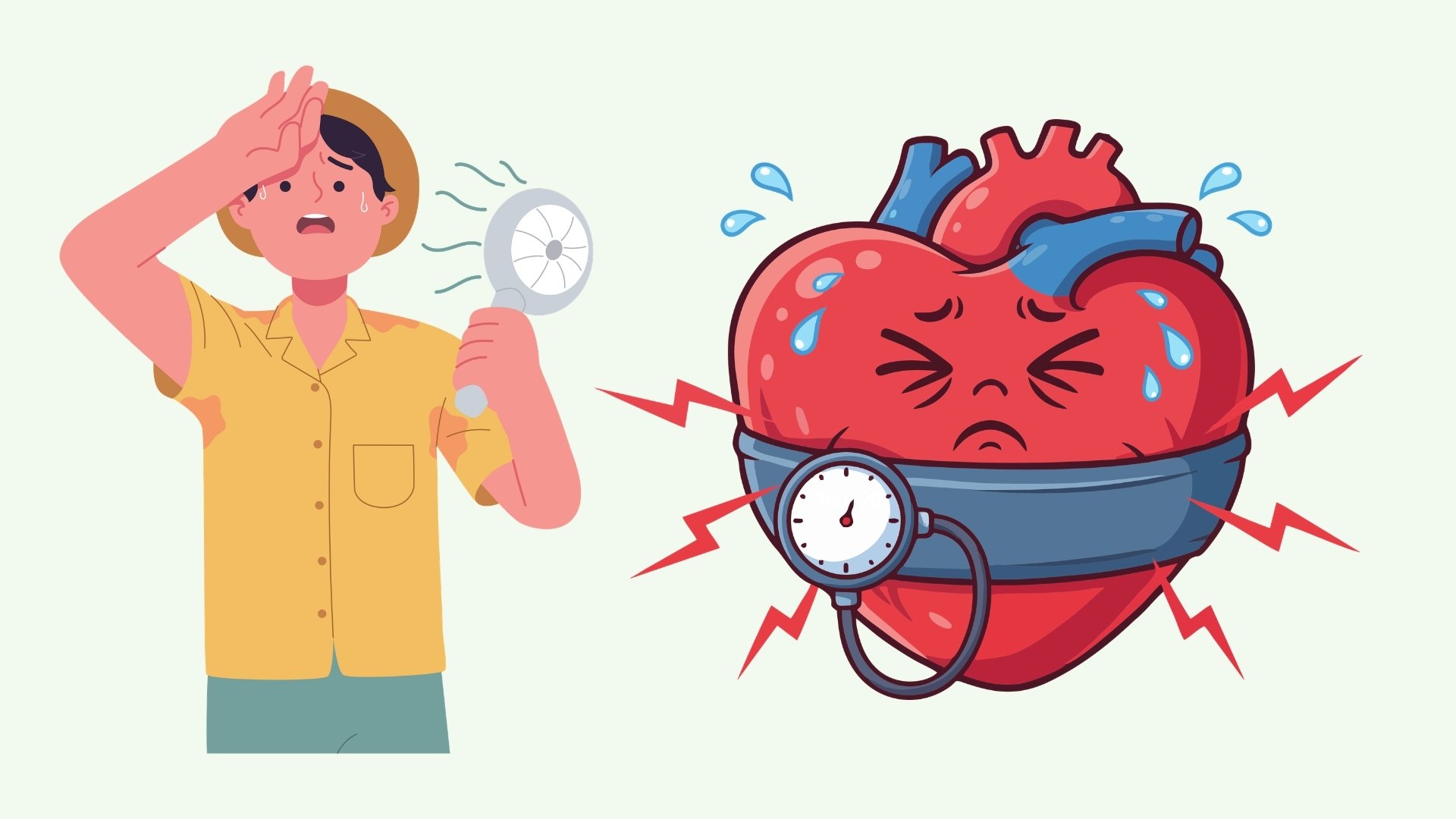 What happens to blood pressure when it's hot? Graphics: Linh Dan