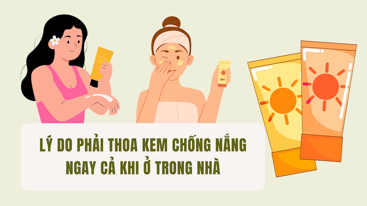 Reasons for applying sunscreen even when indoors